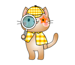 Cat *3 chick (one's own pace) dog sticker #6593796