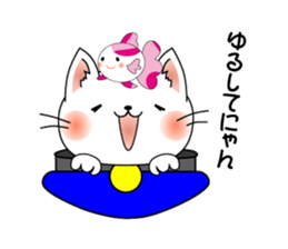 Cat *3 chick (one's own pace) dog sticker #6593801