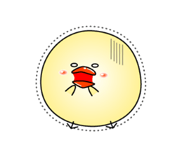 Cat *3 chick (one's own pace) dog sticker #6593803