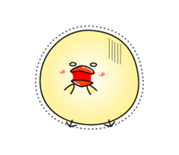 Cat *3 chick (one's own pace) dog sticker #6593803