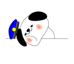 Cat *3 chick (one's own pace) dog sticker #6593806