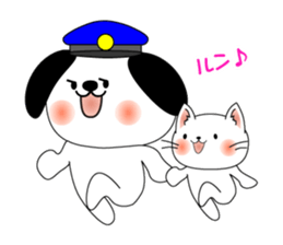 Cat *3 chick (one's own pace) dog sticker #6593808