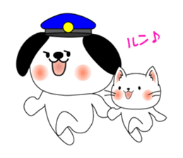 Cat *3 chick (one's own pace) dog sticker #6593808