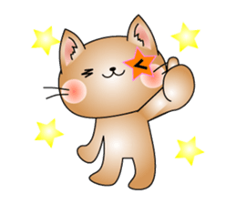 Cat *3 chick (one's own pace) dog sticker #6593811