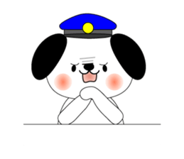 Cat *3 chick (one's own pace) dog sticker #6593812