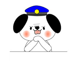 Cat *3 chick (one's own pace) dog sticker #6593812