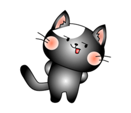 Cat *3 chick (one's own pace) dog sticker #6593815