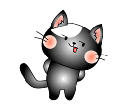 Cat *3 chick (one's own pace) dog sticker #6593815