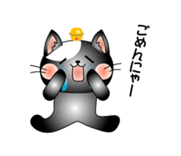Cat *3 chick (one's own pace) dog sticker #6593816