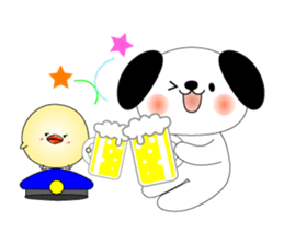 Cat *3 chick (one's own pace) dog sticker #6593818