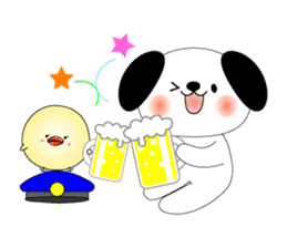 Cat *3 chick (one's own pace) dog sticker #6593818