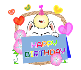 Cat *3 chick (one's own pace) dog sticker #6593819