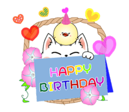 Cat *3 chick (one's own pace) dog sticker #6593819