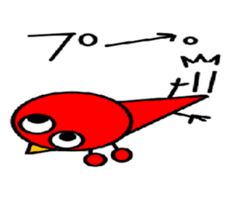Red Bird Mr. sticker #6593899