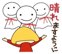 Cute girl! Flower Mountain climbing2 sticker #6595305