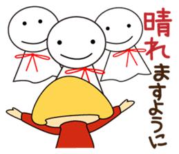 Cute girl! Flower Mountain climbing2 sticker #6595305