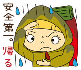 Cute girl! Flower Mountain climbing2 sticker #6595330