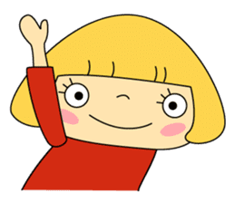 Cute girl! Flower Mountain climbing2 sticker #6595342