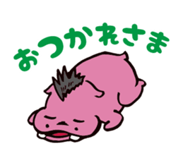 Mohawk Hippopotamus 2 sticker #6596063