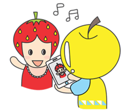 FRUITY MOMMY AND BABY sticker #6596226