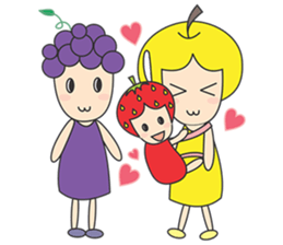 FRUITY MOMMY AND BABY sticker #6596227
