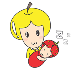FRUITY MOMMY AND BABY sticker #6596235