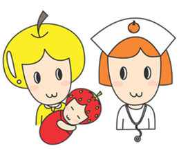 FRUITY MOMMY AND BABY sticker #6596239