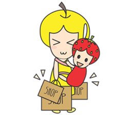 FRUITY MOMMY AND BABY sticker #6596240