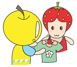 FRUITY MOMMY AND BABY sticker #6596247