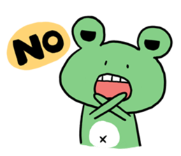 "WA WA"- the happy frog sticker #6596505