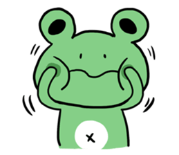"WA WA"- the happy frog sticker #6596536