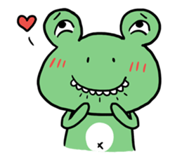 "WA WA"- the happy frog sticker #6596537