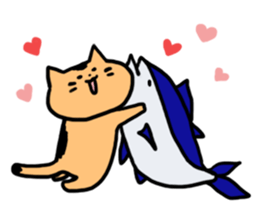 The cat in my neighborhood sticker #6596644