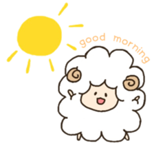Soft and cute sheep sticker #6597304