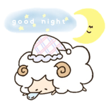 Soft and cute sheep sticker #6597305