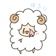 Soft and cute sheep sticker #6597310