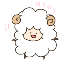 Soft and cute sheep sticker #6597311