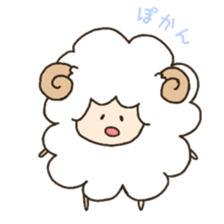 Soft and cute sheep sticker #6597320