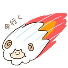 Soft and cute sheep sticker #6597335