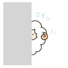 Soft and cute sheep sticker #6597342