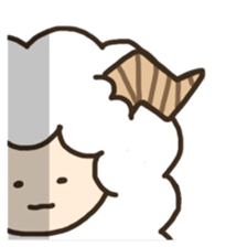 Soft and cute sheep sticker #6597343