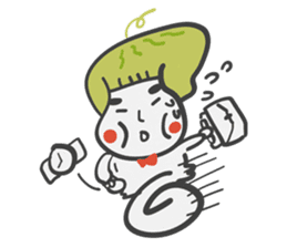 Hey!!!I'm watermelon boy sticker #6597368