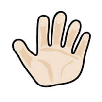 drawing of hands sticker #6597634