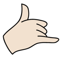 drawing of hands sticker #6597639