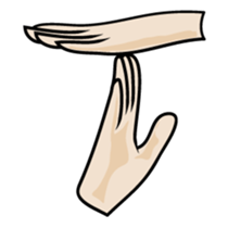 drawing of hands sticker #6597641