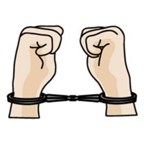 drawing of hands sticker #6597645