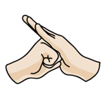 drawing of hands sticker #6597647