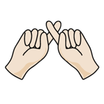 drawing of hands sticker #6597648