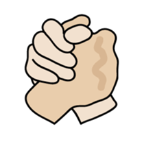 drawing of hands sticker #6597650