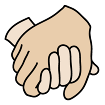 drawing of hands sticker #6597652